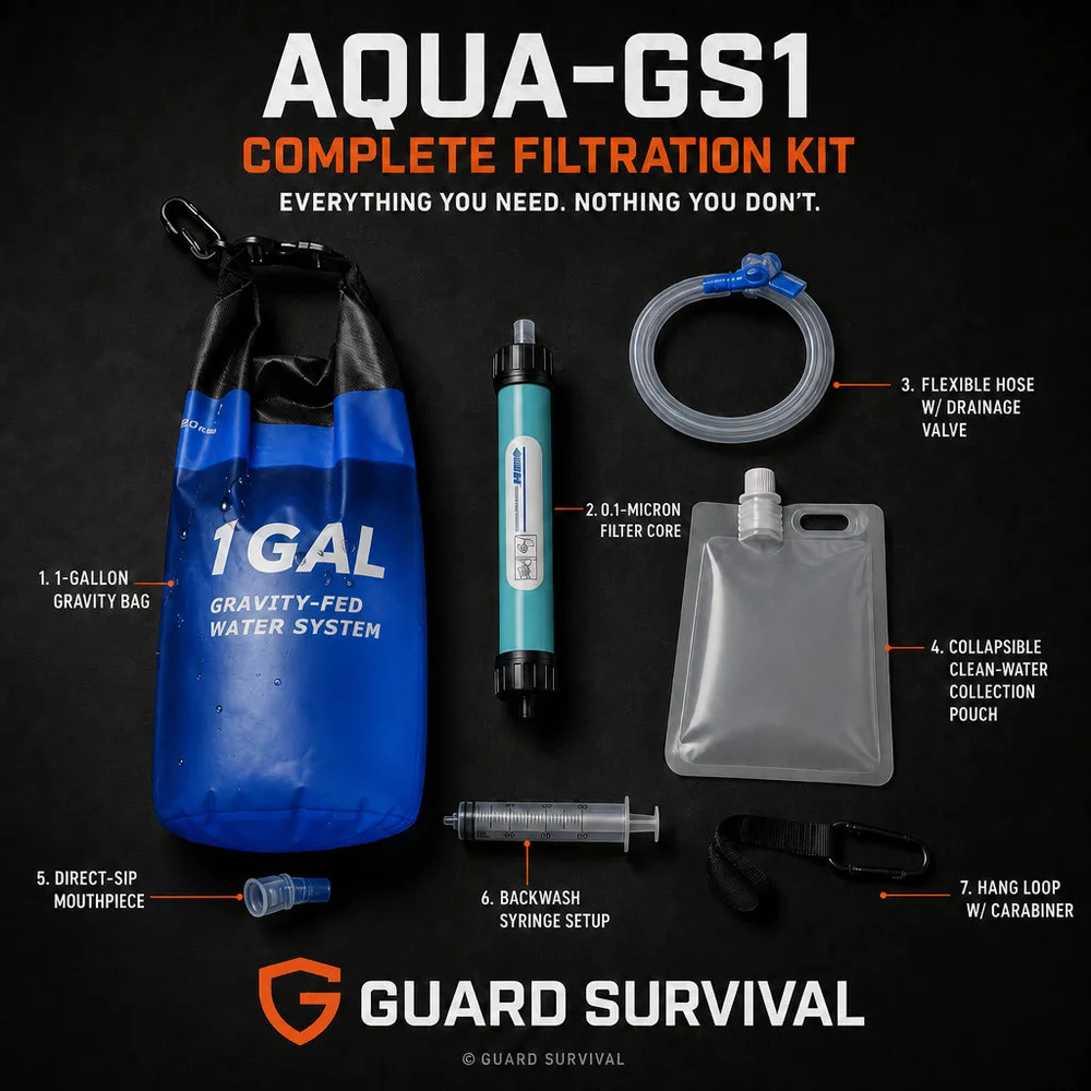 AQUA-GS1 kit, seven components